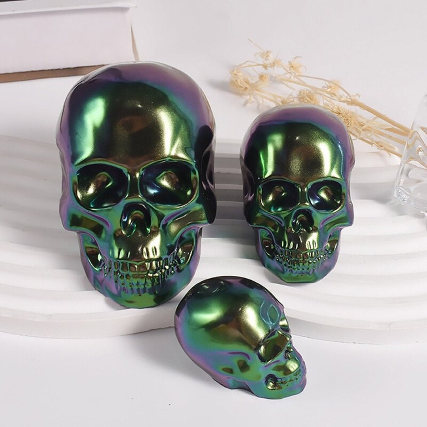 3D Skull Silicone Mould, Skull Epoxy Resin Mold, Skull Mould in three sizes, DIY Resin Art, Skeleton Mold, Halloween Mould, Resin Supplies