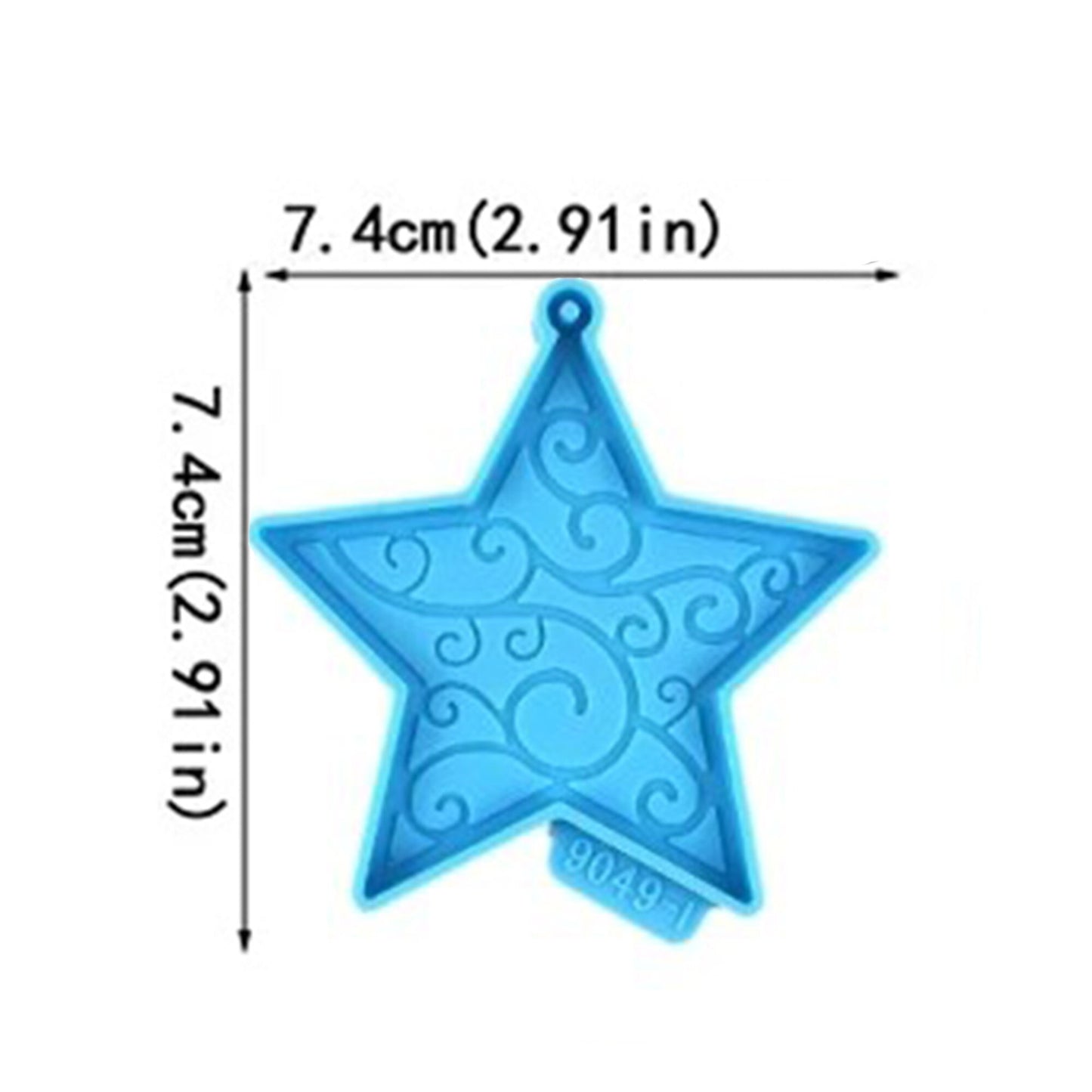 Christmas Tree Decortaion Silicone Mould, Christmas Bauble Mold, Christmas Tree Star Bauble Mold, Xmas Bauble Mold, Resin Supplies