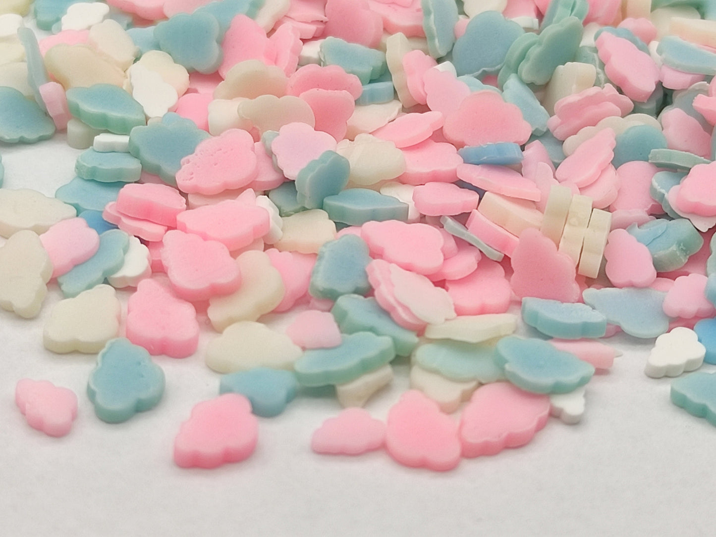 10g Cloud Pastel Clay Fimo Slices, Resin Craft Supplies, Nail Art, Polymer Clay Slices, Slime Supplies, Epoxy Resin Filler, Nail Art