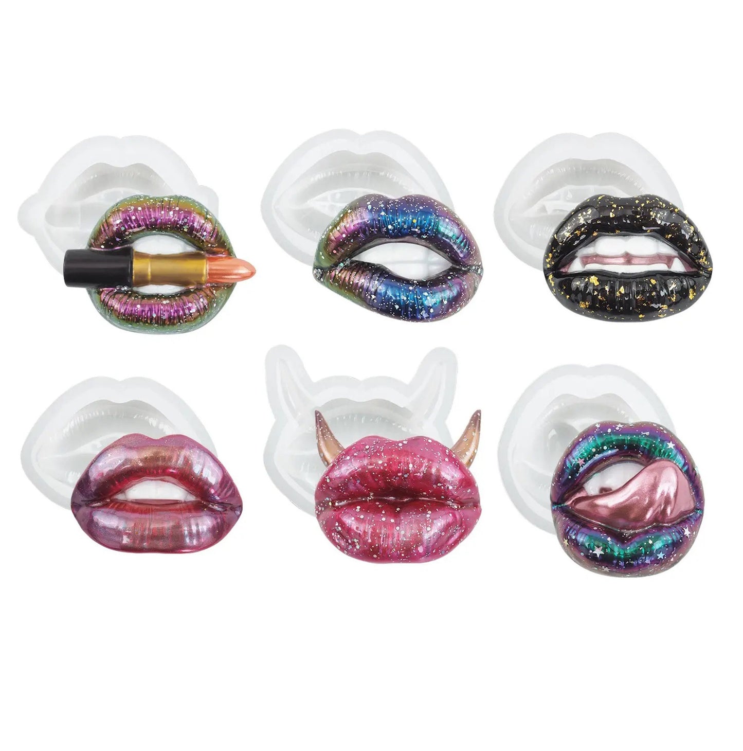 Lips Keychain Silicone Mould, 3D Lips Epoxy Resin Mold, Lips Candle Mould, Lips Soap Mold