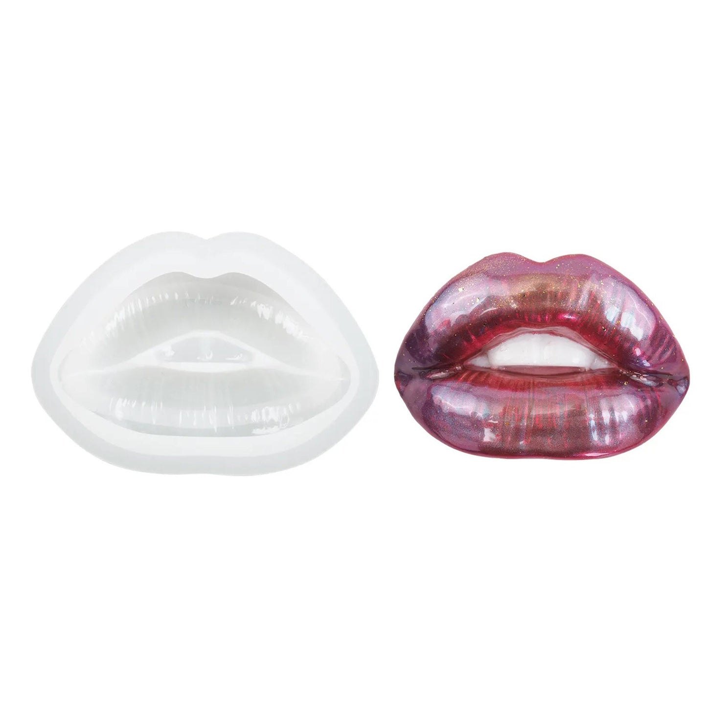 Lips Keychain Silicone Mould, 3D Lips Epoxy Resin Mold, Lips Candle Mould, Lips Soap Mold