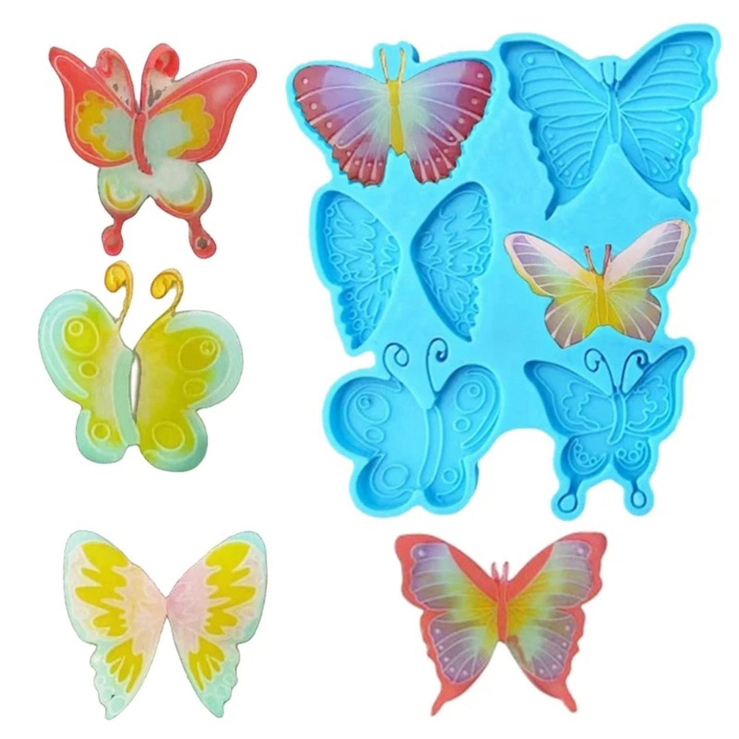 Butterfly Wings Earring Silicone Mould, Butterfly Epoxy Resin Pendant Mold, Wings Jewellery Mould, Butterflies Earring Mold, UV Resin Mold