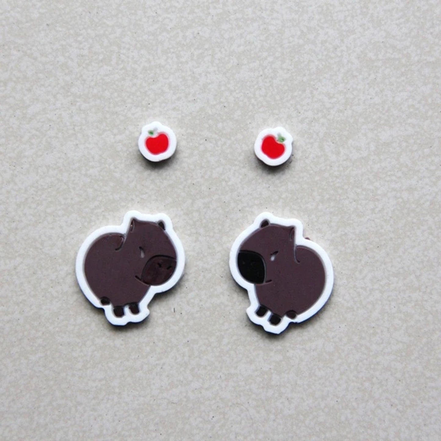 Capybara Earring Silicone Mould, Capybara Epoxy Resin Pendant Mold, Cute Jewellery Mould, Capybara Earring Mold, UV Resin Mold