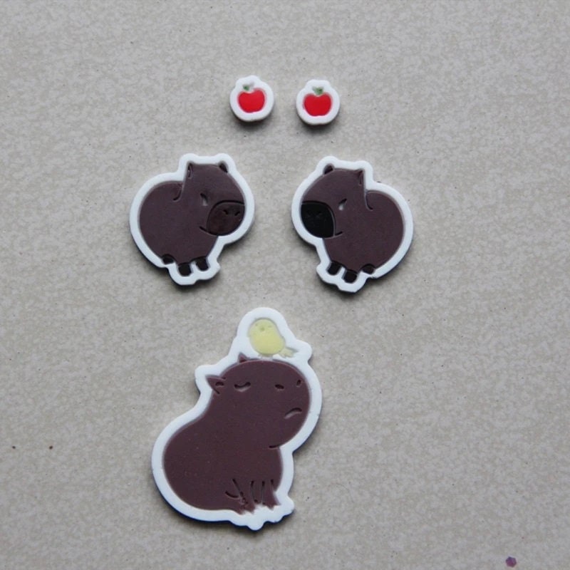 Capybara Earring Silicone Mould, Capybara Epoxy Resin Pendant Mold, Cute Jewellery Mould, Capybara Earring Mold, UV Resin Mold