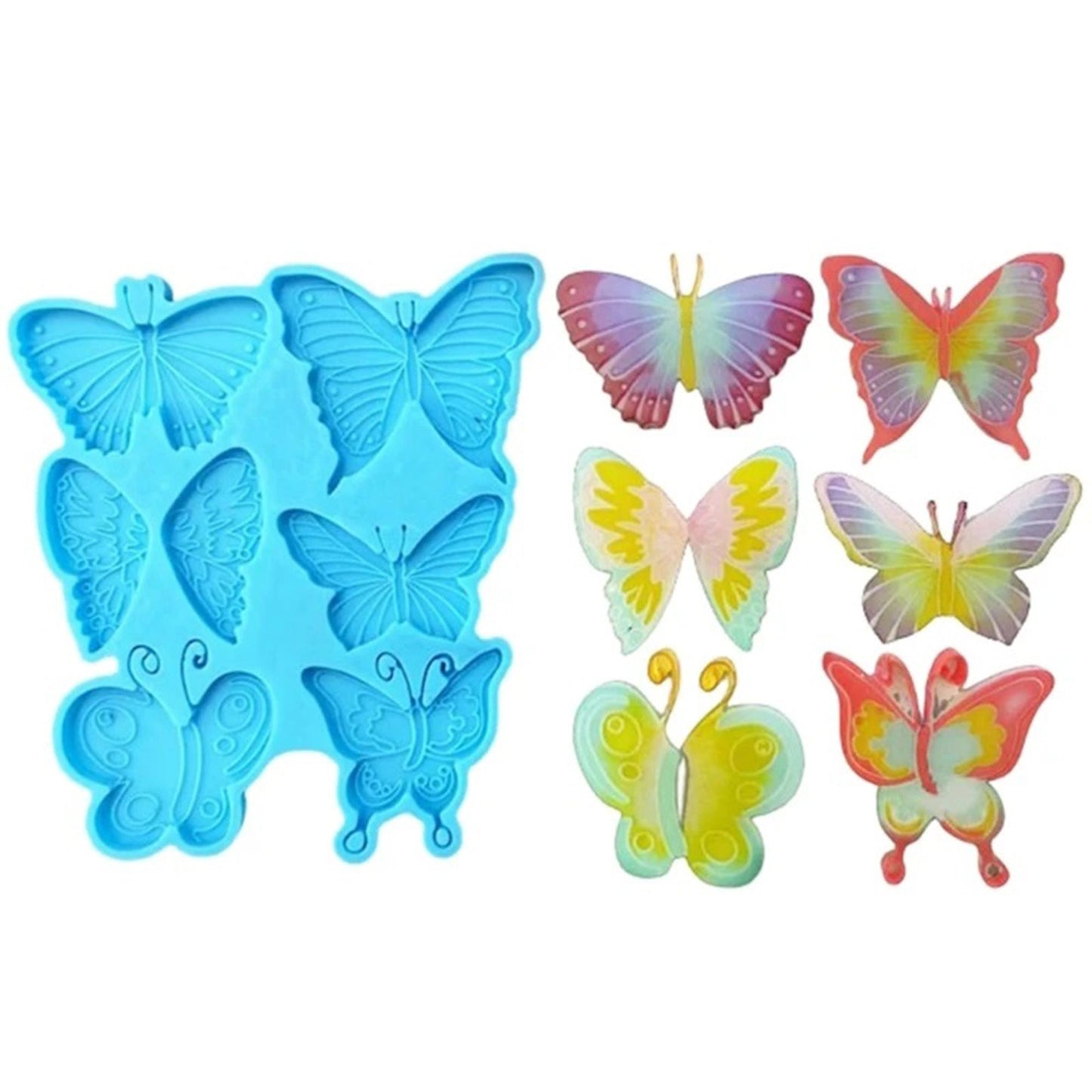 Butterfly Wings Earring Silicone Mould, Butterfly Epoxy Resin Pendant Mold, Wings Jewellery Mould, Butterflies Earring Mold, UV Resin Mold