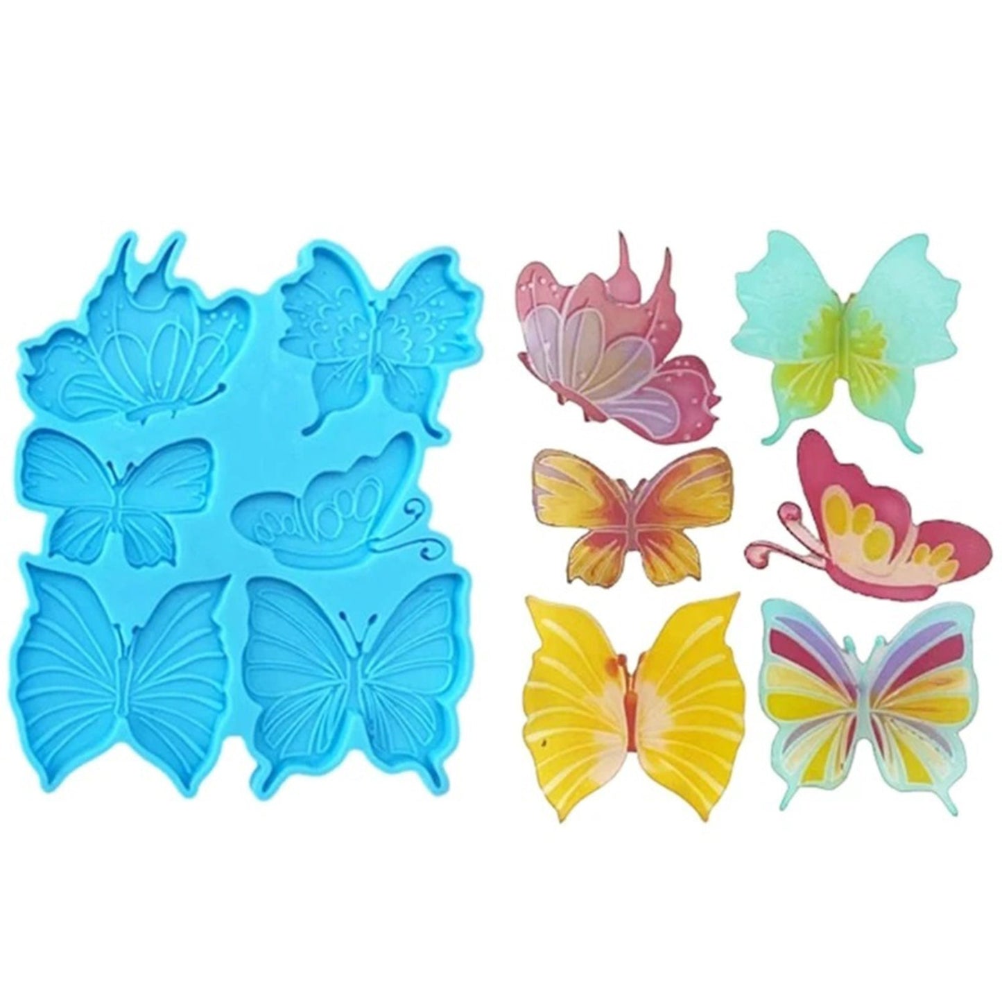 Butterfly Wings Earring Silicone Mould, Butterfly Epoxy Resin Pendant Mold, Wings Jewellery Mould, Butterflies Earring Mold, UV Resin Mold