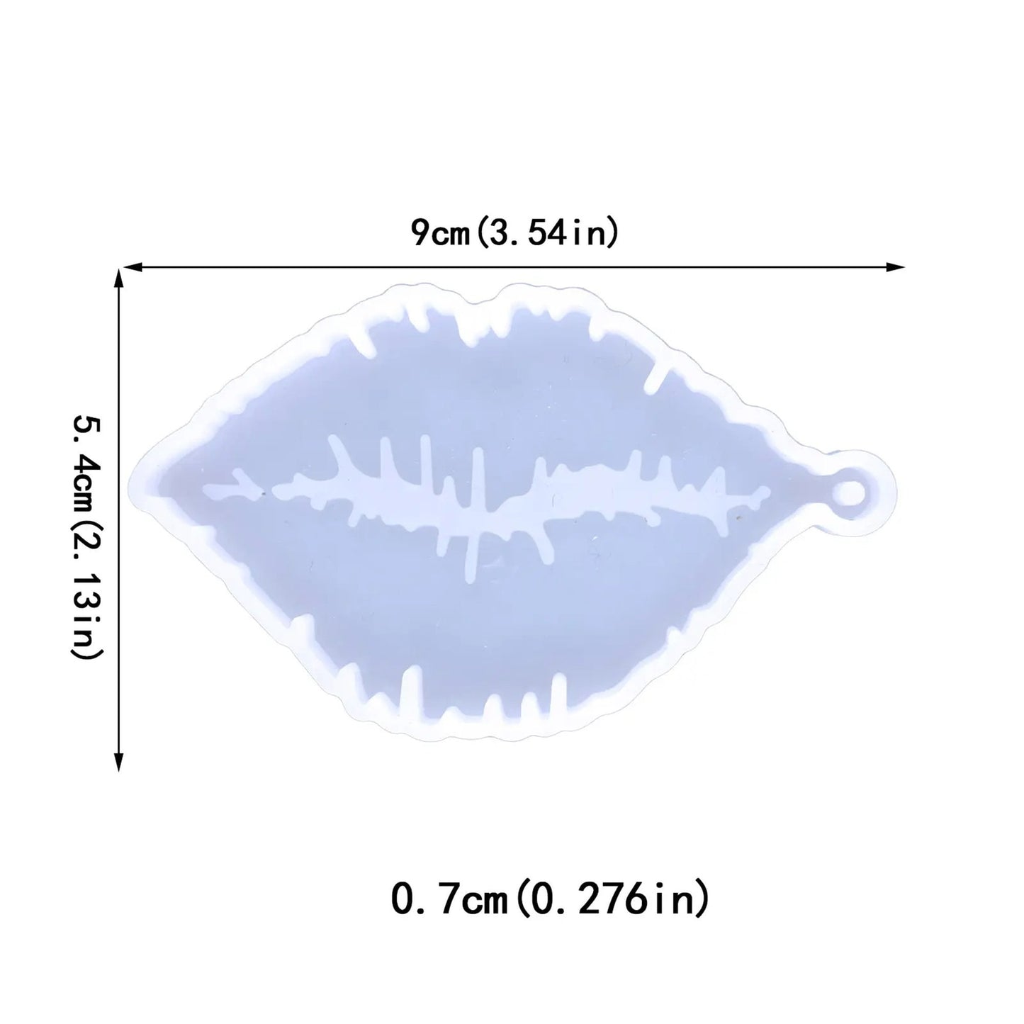 Lips Keychain Silicone Mould, Epoxy Resin Pendant Mold, Love Heart Mold, Polymer Clay Mold, Shiny Keyring Mold, Resin Supplies