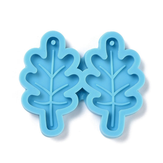 Oak leaf Earrings Silicone Mould, Oak Leaf Epoxy Resin Pendant Mold, Leaf Earrings Mould, Oak leaf Charm DIY Craft Molds