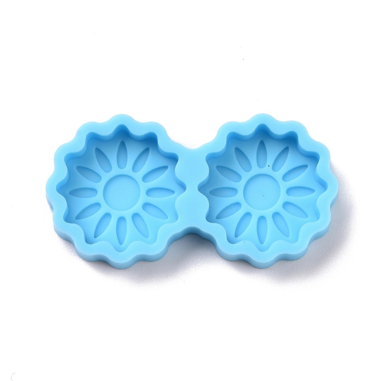 Tiny Sunflower Stud Earrings Silicone Mould, Flower Stud Epoxy Resin Pendant Mold, Sunflower Stud Earrings Mould, Small Flower Resin Moulds