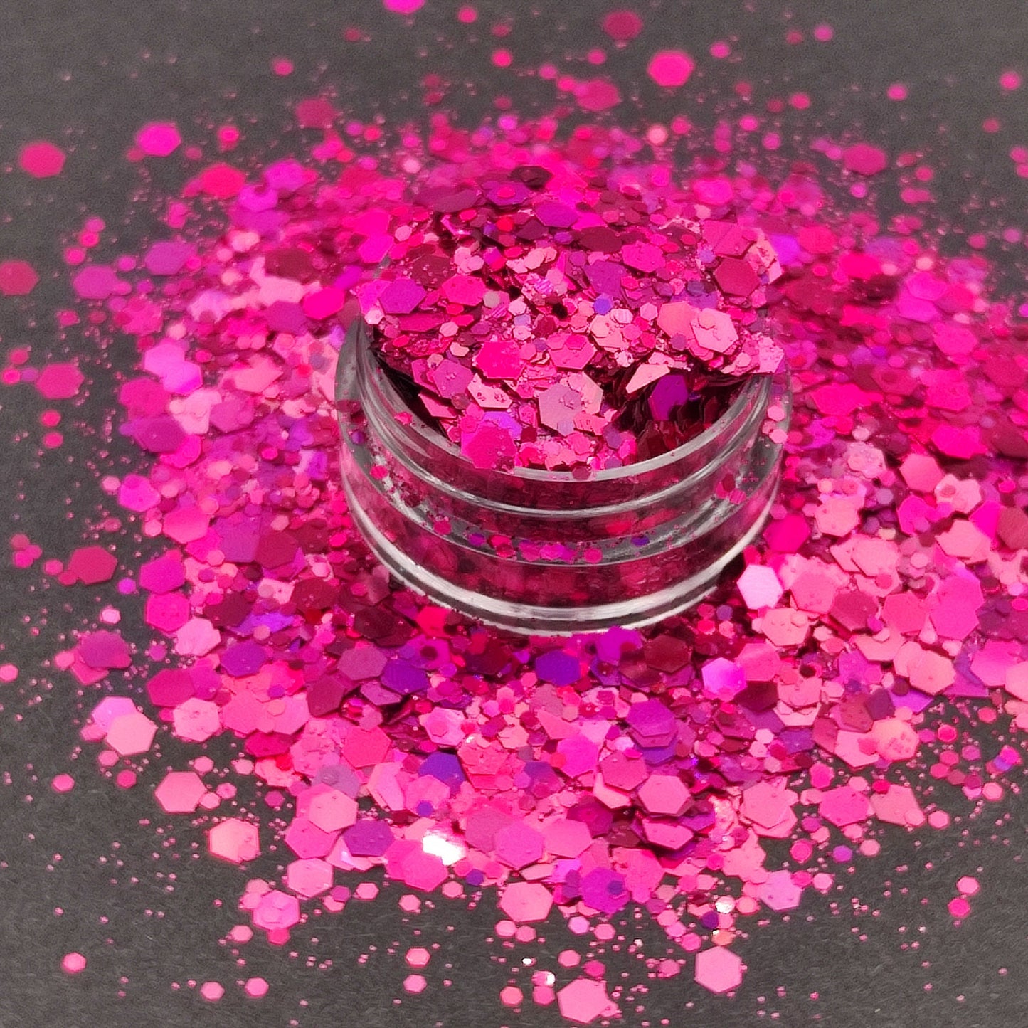 Fuchsia Holographic Glitter Chunky Mix, Resin Supplies, Festival Glitter, Slime Glitter, Nail Art Glitter, Craft Supplies