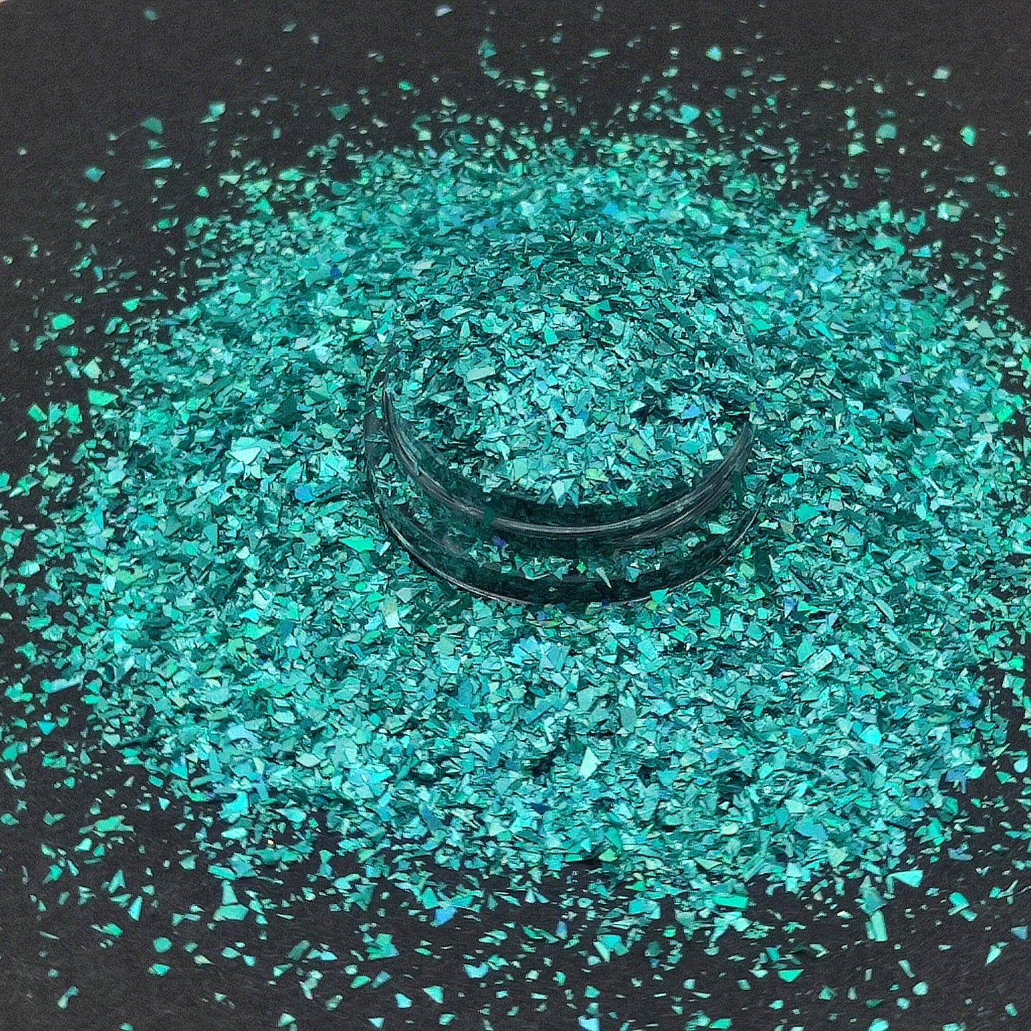 Holographic Teal Glitter Flakes, Holographic Cellophane Glitter Flakes, Glitter Shards, Resin Supplies, Craft Supplies, Nail Art Glitter