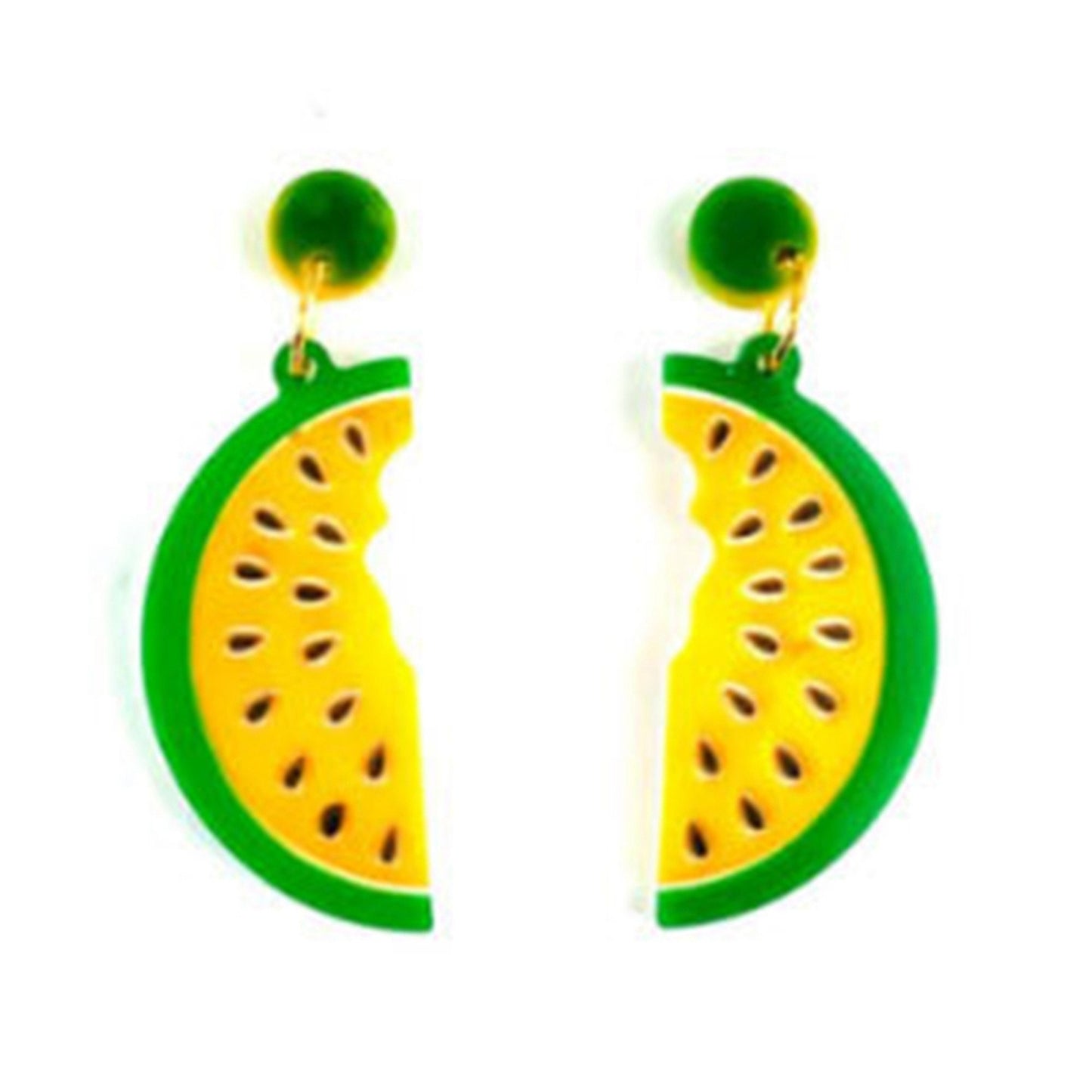 Watermelon Earrings Silicone Mould, Melon Slices Epoxy Resin Pendant Mold, Fruit Earrings Mould, Watermelon Charm DIY Craft Molds