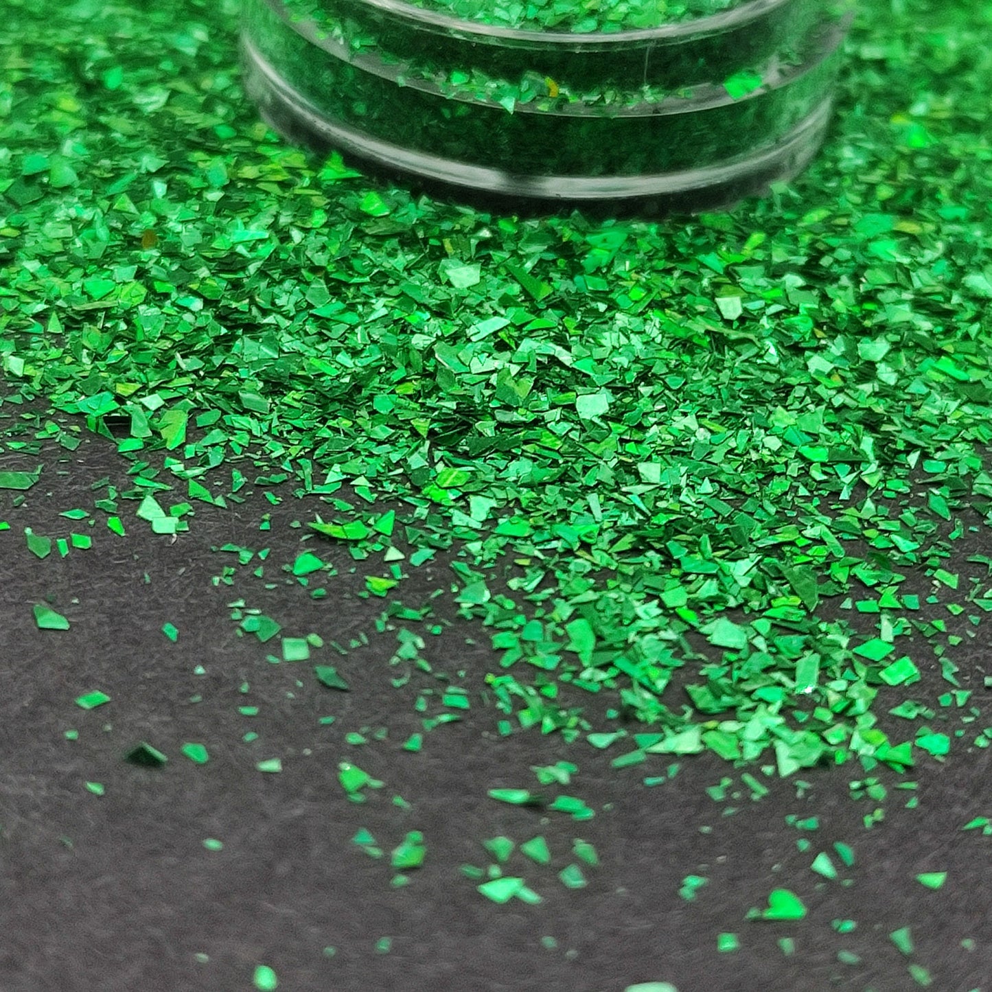 Holographic Green Glitter Flakes, Holographic Cellophane Glitter Flakes, Glitter Shards, Resin Supplies, Craft Supplies, Nail Art Glitter