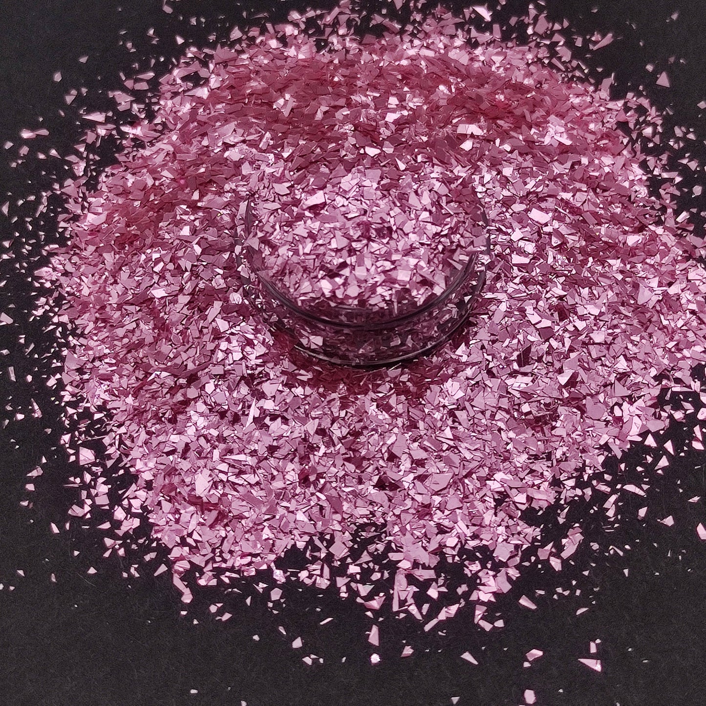 Soft Pink Glitter Flakes, Pink Cellophane Glitter Flakes, Opaque Tender Pink Shards, Resin Supplies, Craft Supplies, Nail Art Glitter