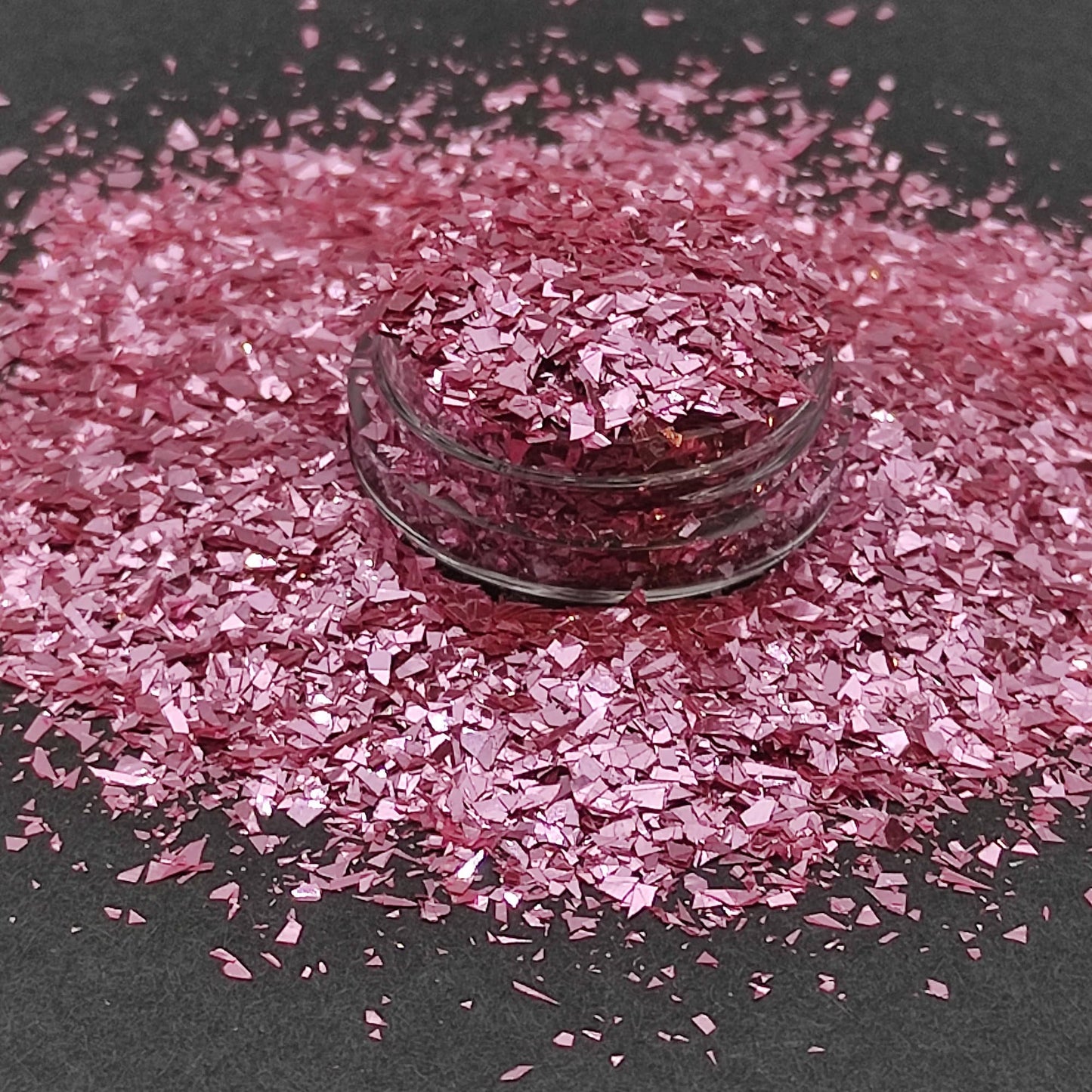 Soft Pink Glitter Flakes, Pink Cellophane Glitter Flakes, Opaque Tender Pink Shards, Resin Supplies, Craft Supplies, Nail Art Glitter