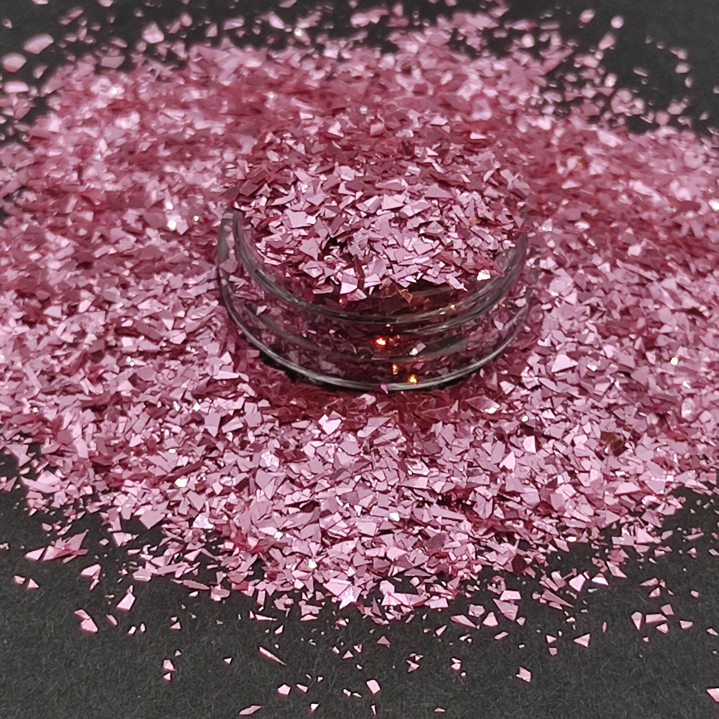 Soft Pink Glitter Flakes, Pink Cellophane Glitter Flakes, Opaque Tender Pink Shards, Resin Supplies, Craft Supplies, Nail Art Glitter