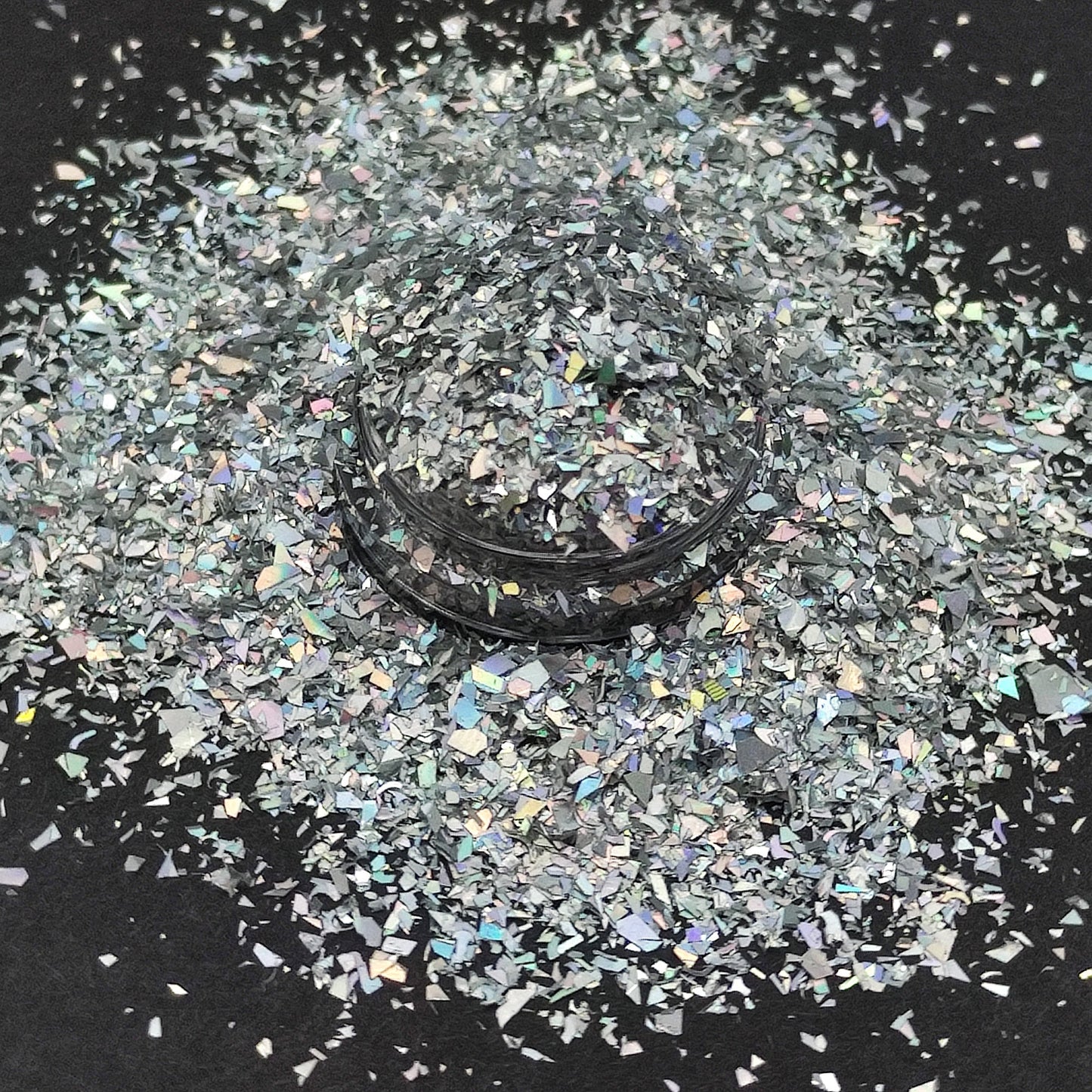 Holographic Silver Glitter Flakes, Holographic Cellophane Glitter Flakes, Glitter Shards, Resin Supplies, Craft Supplies, Nail Art Glitter