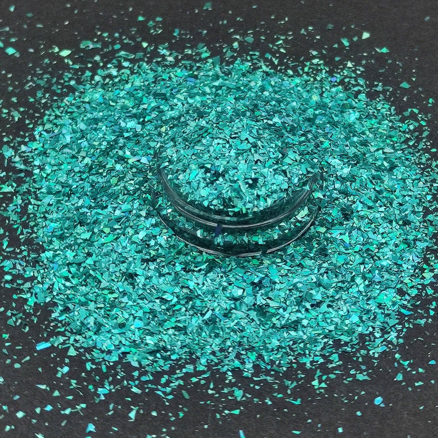 Holographic Teal Glitter Flakes, Holographic Cellophane Glitter Flakes, Glitter Shards, Resin Supplies, Craft Supplies, Nail Art Glitter