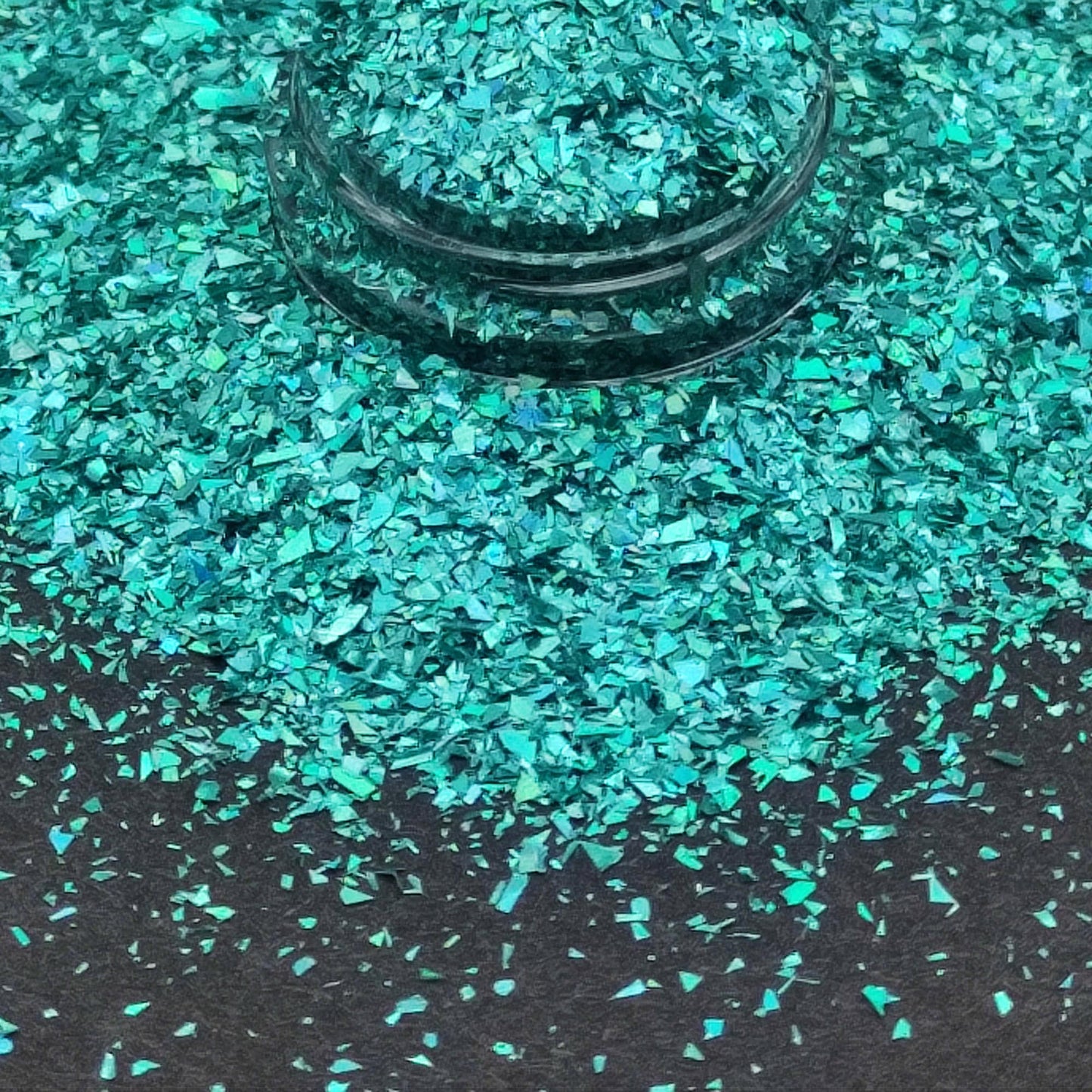 Holographic Teal Glitter Flakes, Holographic Cellophane Glitter Flakes, Glitter Shards, Resin Supplies, Craft Supplies, Nail Art Glitter