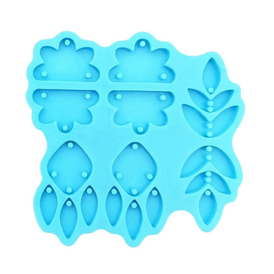 Statement Earrings Silicone Mould, Leaf Earring Silicone Mold, Epoxy Resin Mold, Raindrop Earring Silicone Mould, DIY Jewellery Making Mold