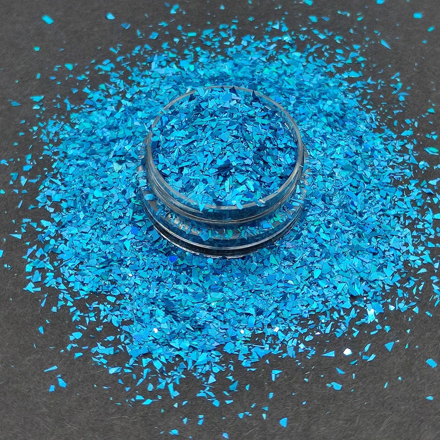 Holographic Sky Blue Glitter Flakes, Holographic Cellophane Glitter Flakes, Glitter Shards, Resin Supplies, Craft Supplies, Nail Art Glitter