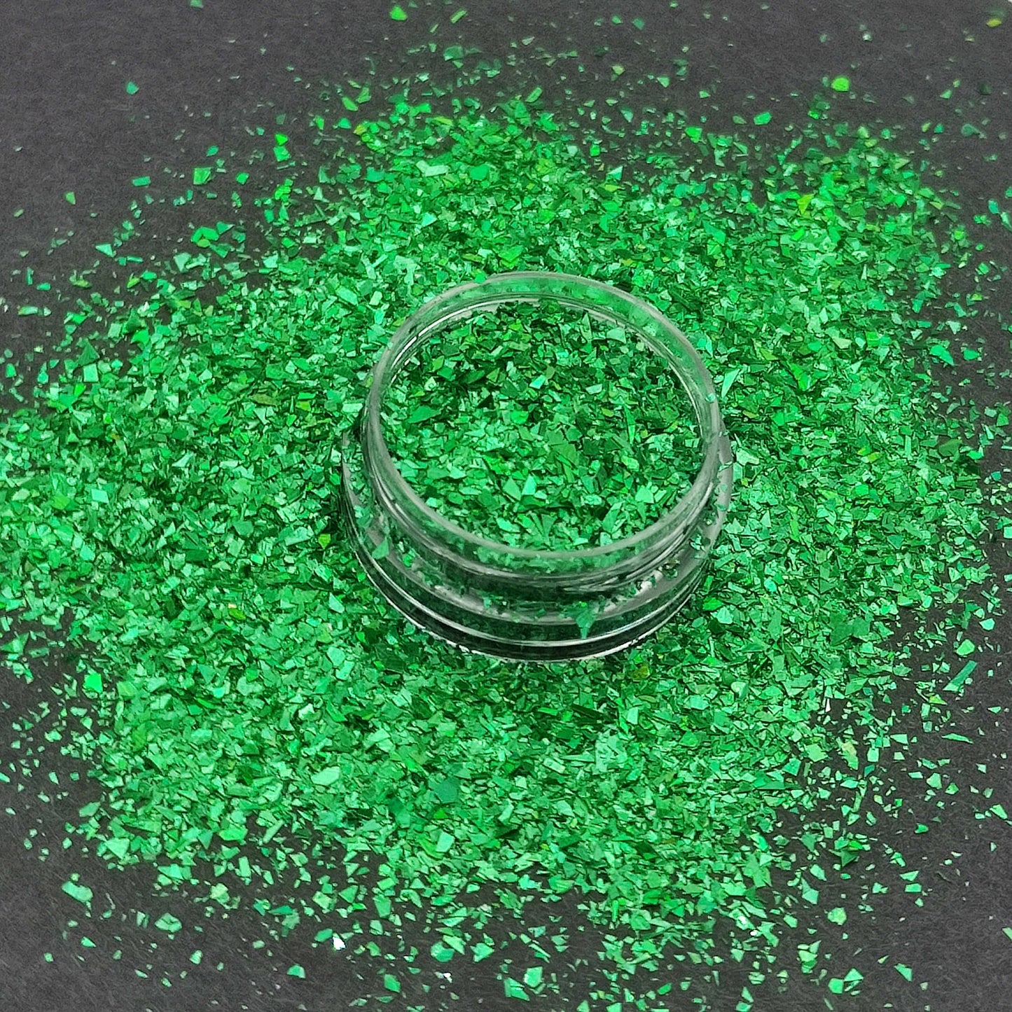 Holographic Green Glitter Flakes, Holographic Cellophane Glitter Flakes, Glitter Shards, Resin Supplies, Craft Supplies, Nail Art Glitter