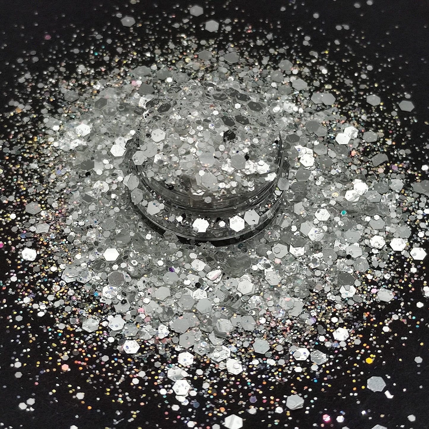 Silver Mirror Glitter Mix, Shiny Silver Glitter, High Sparkle Silver Glitter Mix, Resin Supplies, Nail Art Glitter, Craft Supplies