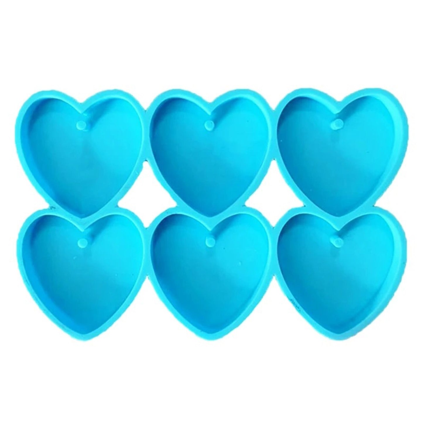 Heart Earrings Silicone Mold, Epoxy Resin Pendant Mould, Heart Earring Mould, Blue Earring Mould, Heart Jewellery Mold, DIY Epoxy Mold