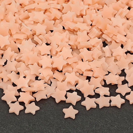 Glow In The Dark Star Polymer Clay Slices 5mm, Orange Stars Clay Slices, Glow-In-The-Dark, Nail Art, Polymer Clay Slices, Slime Supplies