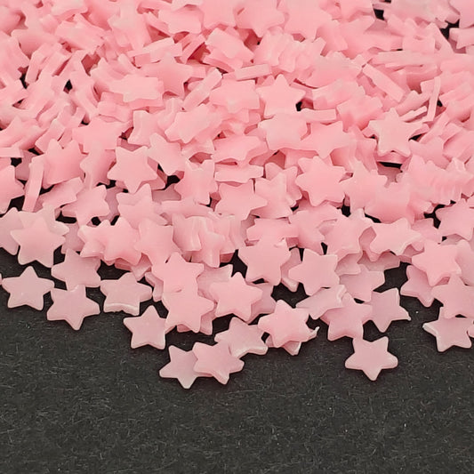 Glow In The Dark Star Polymer Clay Slices 5mm, Pink Stars Clay Fimo Slices, Glow-In-The-Dark, Nail Art, Polymer Clay Slices, Slime Supplies